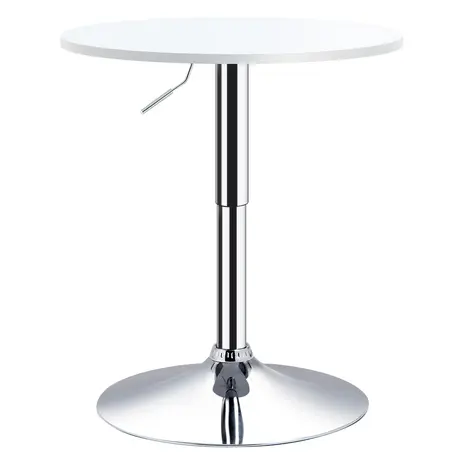Buy Homcom Bar Table 60cm Adjustable Height Round Bistro Table from Furnituretta