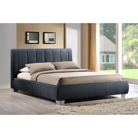 Buy Comfortable & Stylish: Braunston Grey Double Bed, Colour: Grey, Size: 4ft 6/Double, Item Width: 152, 4 from Furnituretta