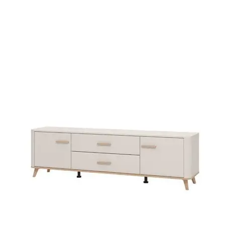 Buy Didcot Cashmere and Oak Effect Large Wide 180cm TV Unit, 3 from Furnituretta