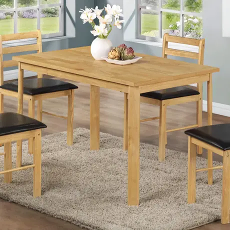 Buy Timeless Elegance: Natural Wood Dining Set, 3 from Furnituretta