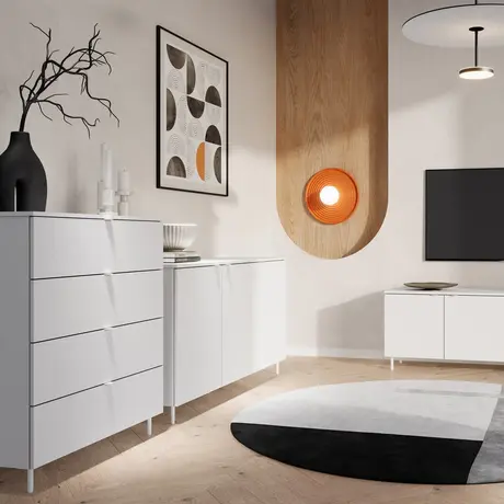 Buy Mila MA-04 Chest of Drawers 90cm, 4 from Furnituretta