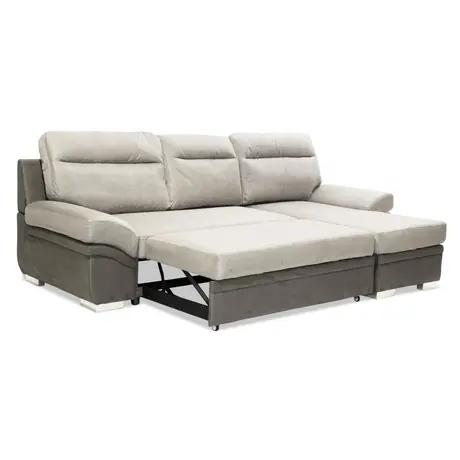 Buy Jessica 2 Seater Sofa with Chaise Linen Grey, 3 from Furnituretta