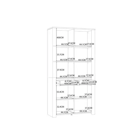 Buy Bohol Display Cabinet 4 Door 1 Drawer in Oak/White inc LED Lighting, 11 from Furnituretta