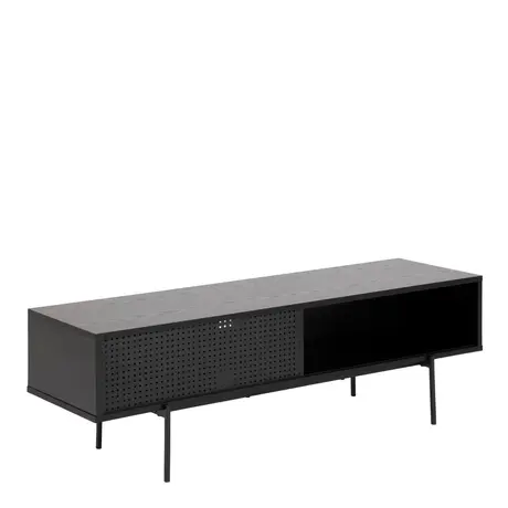 Buy Angus TV Unit with 1 Sliding Door in Black, 4 from Furnituretta