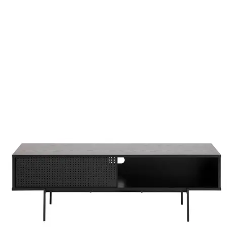 Buy Angus TV Unit with 1 Sliding Door in Black, 2 from Furnituretta