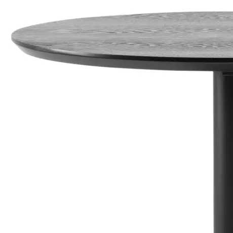 Buy Ibiza Tall Round Bar Table with Black Ash Top and Matt Black Base, 7 from Furnituretta