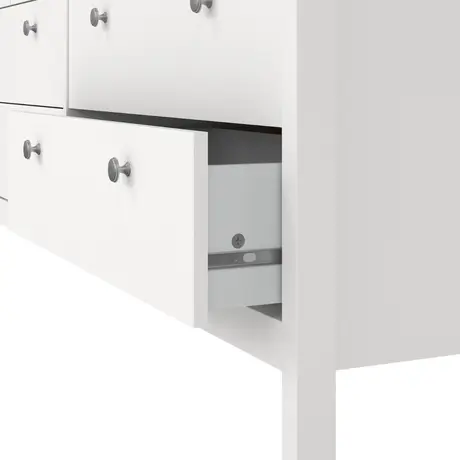 Buy Madrid Double Dresser 4+4 Drawers in White, 8 from Furnituretta