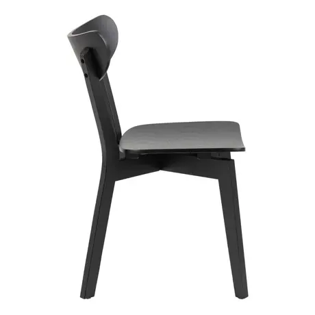 Buy Roxby Dining Chairs in Black Set of 2, Colour: Black, Item Width: 45, 4 from Furnituretta