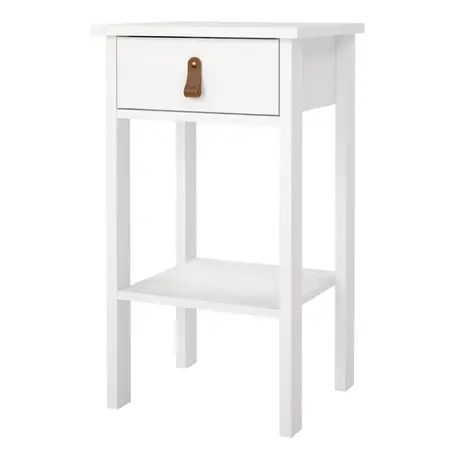 Buy Barcelona Bedside Table with 1 Drawer in White, 3 from Furnituretta