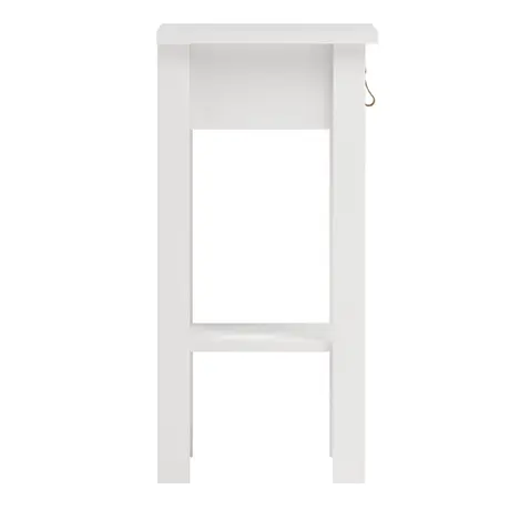 Buy Barcelona Bedside Table with 1 Drawer in White, 6 from Furnituretta