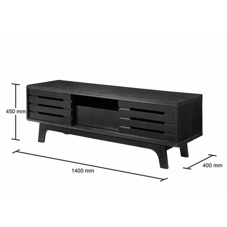 Buy Essentials TV Media Cabinet with Sliding Doors for Storage, 5 from Furnituretta