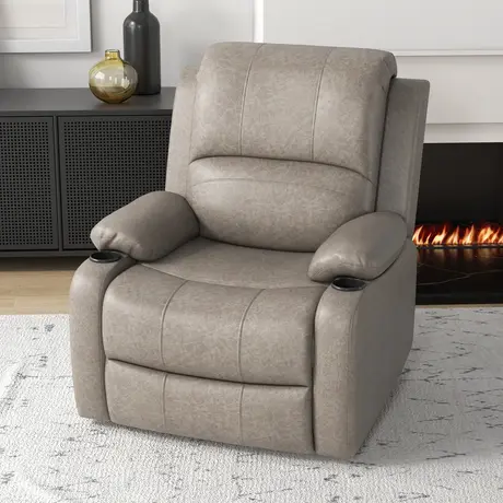 Buy Homcom Microfibre Recliner Armchair, with Adjustable Leg Rest, 2 from Furnituretta