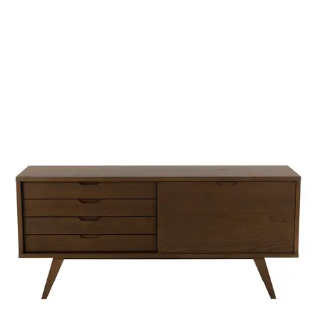 Buy A-Line Sideboard with 4 Drawers & Sliding Door in Smoked Oak, 2 from Furnituretta