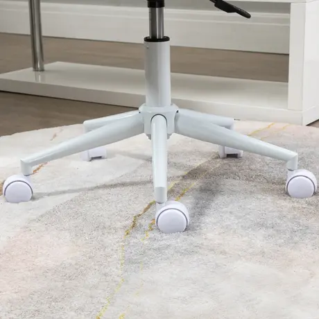 Buy Vinsetto Fluffy Unicorn Office Chair with Mid-Back and Swivel Wheel, Cute Desk Chair, Rainbow Multi-Colored, 7 from Furnituretta