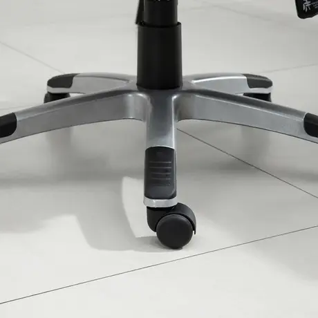 Buy Vinsetto Office Chair, Linen Fabric Desk Chair, Height Adjustable Computer Chair with Padded Armrests, Swivel Wheels and Tilt Function, Grey, 8 from Furnituretta