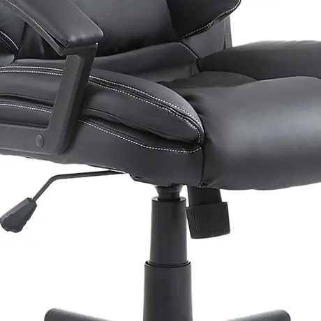 Buy HOMCOM Office Chair, Computer Desk Chair, Mid Back Executive Chair with Adjustable Height and Swivel Rolling Wheels for Home Study, Black, 8 from Furnituretta