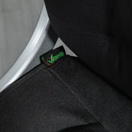 Buy HOMCOM Office Chair Computer Chair Executive Office Chair with Height Adjustable, Comfortable Desk Chair for Home Office Fabric Black, 9 from Furnituretta