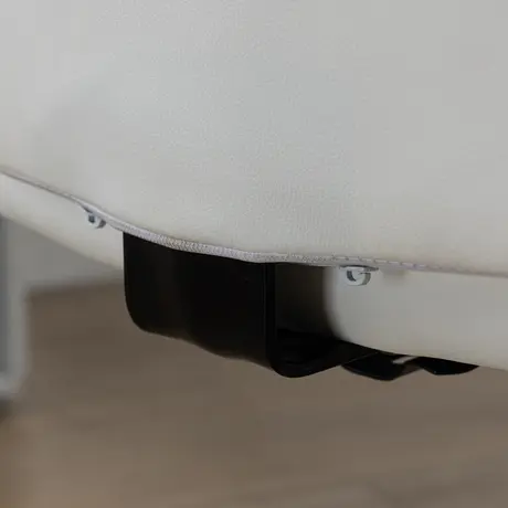 Buy Vinsetto Armless Faux Leather Office Chair - White, 9 from Furnituretta