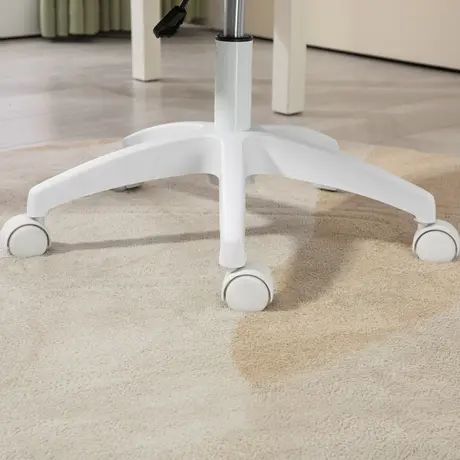 Buy Vinsetto Vanity Office Chair, PU Leather Computer Chair for Home, with Adjustable Height, Armless, Swivel Wheels, Pink, 9 from Furnituretta