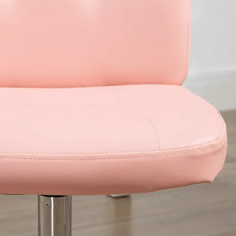 Buy Vinsetto Armless Faux Leather Office Chair - Pink, 8 from Furnituretta