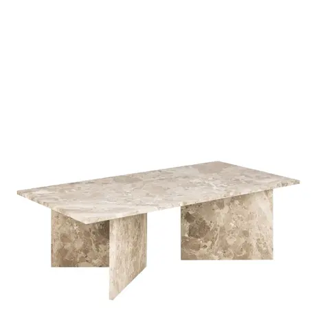 Buy Vega Rectangular Coffee Table - Brown Marble from Furnituretta