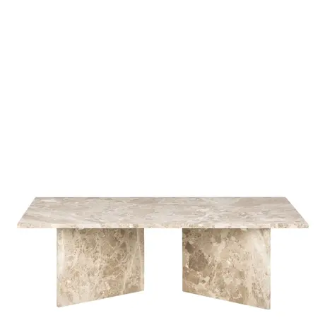 Buy Vega Rectangular Coffee Table - Brown Marble, 2 from Furnituretta