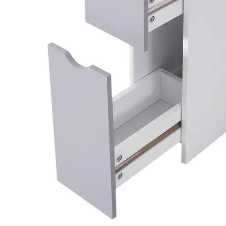 Buy Homcom Slimline Bathroom Storage Free-Standing Bathroom Cabinet, 9 from Furnituretta