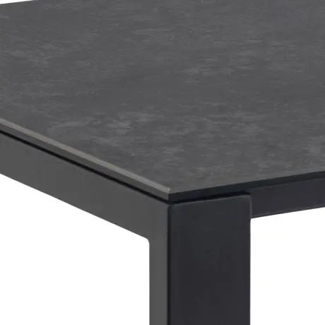 Buy Brentford Matt Black Ceramic Dining Table – 6-Seater with Powder-Coated Steel Base, 5 from Furnituretta