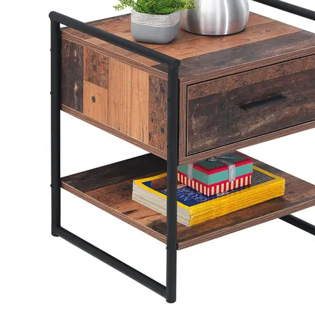 Buy Abbey Nightstand with 1 Drawer - Perfect for Modern Bedrooms, 3 from Furnituretta