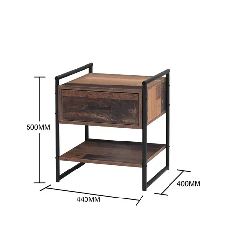 Buy Abbey Nightstand with 1 Drawer - Perfect for Modern Bedrooms, 6 from Furnituretta