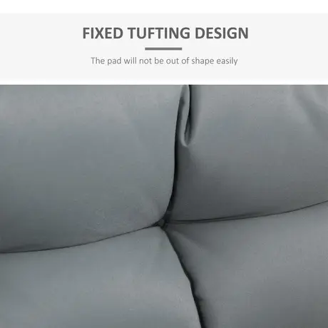 Buy Outsunny 2Pcs Garden Tufted Pallet Cushion Seat Pad, 5 from Furnituretta