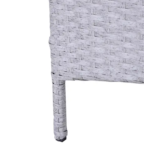 Buy Outsunny 2 Seater PE Rattan Garden Furniture Set, 2 Armchairs, 8 from Furnituretta