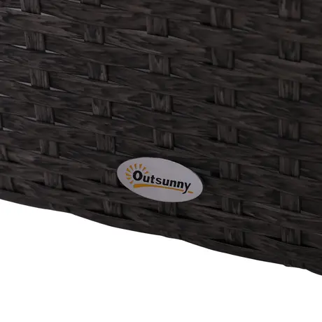 Buy Outsunny 2 Seater PE Rattan Garden Furniture Set, 2 Armchairs, 9 from Furnituretta