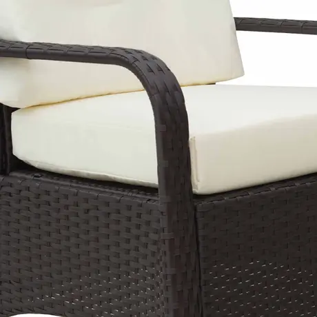 Buy Outsunny 2-Seater Rattan Bistro Set Garden Furniture Sofa, 7 from Furnituretta