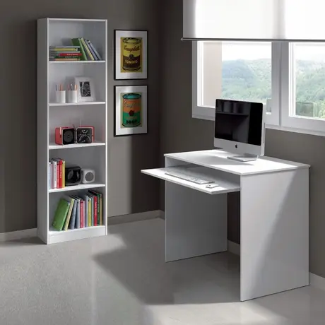 Buy Lyda Tall Bookcase – White Finish for Any Room, 3 from Furnituretta