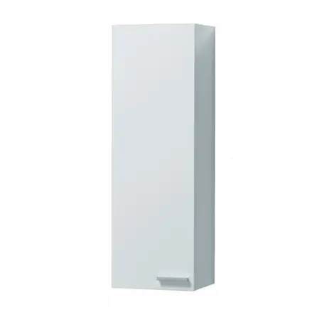 Buy Lydd Bathroom Wall Cupboard – White Gloss Finish with Reversible Doors from Furnituretta