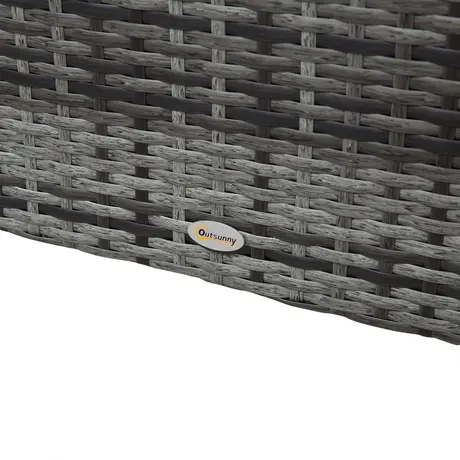 Buy Outsunny 4-Seater Rattan Wicker Garden Furniture Patio Sofa, 8 from Furnituretta