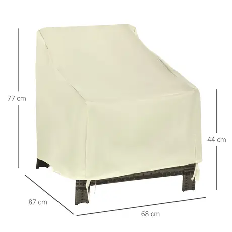 Buy Outsunny 600D Oxford Cloth Furniture Cover Single Chair Garden, 3 from Furnituretta