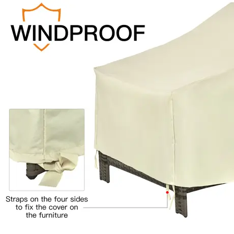 Buy Outsunny 600D Oxford Cloth Furniture Cover Single Chair Garden, 5 from Furnituretta