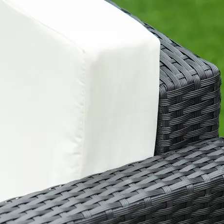 Buy Outsunny 4-Seater Rattan Sofa Set Garden Rattan Furniture, 9 from Furnituretta