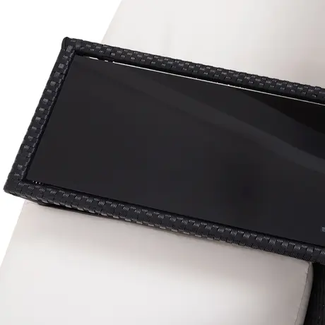 Buy Outsunny Garden Rattan 2 Seater Companion Seat Wicker, 9 from Furnituretta