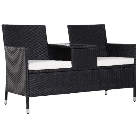 Buy Outsunny Garden Rattan 2 Seater Companion Seat Wicker from Furnituretta