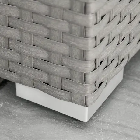 Buy Outsunny 8-Seater PE Rattan Garden Corner Sofa Set Outdoor, 8 from Furnituretta