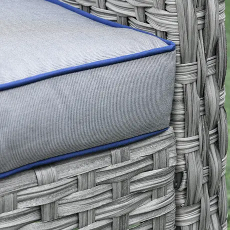 Buy Outsunny 6-Seater Outdoor Patio Rattan Dining Table Sets, 7 from Furnituretta