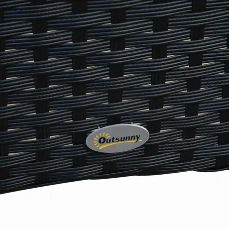 Buy Outsunny 6-Seater Rattan Dining Set Garden Furniture Patio, 9 from Furnituretta