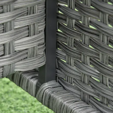 Buy Outsunny 6-Seater Outdoor Patio Rattan Dining Table Sets, 9 from Furnituretta