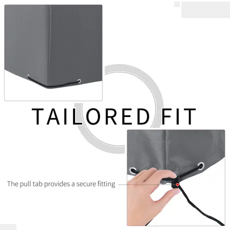 Buy Outsunny Oxford Patio Corner Set Cover Outdoor Garden Rattan, 5 from Furnituretta