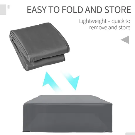 Buy Outsunny Oxford Patio Corner Set Cover Outdoor Garden Rattan, 4 from Furnituretta