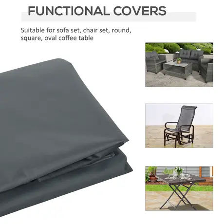 Buy Outsunny Rectangular Patio Furniture Cover for Chairs, 6 from Furnituretta