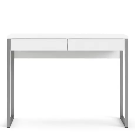 Buy Function Plus Desk – White High Gloss Finish with 2 Drawers, 2 from Furnituretta